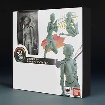 デッサン関節人形　男女ペアセット　13cm グレー 楽天市場】88flix デッサン人形 男女セット グレー 人形 可動